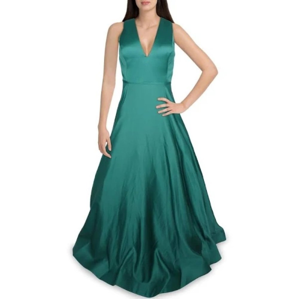NWT Glamour by Terani Emerald Green Gown